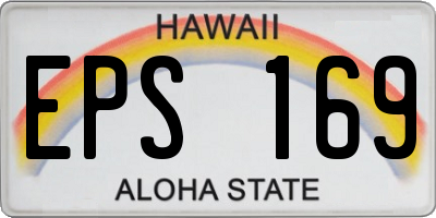 HI license plate EPS169