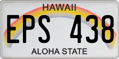 HI license plate EPS438
