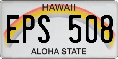 HI license plate EPS508