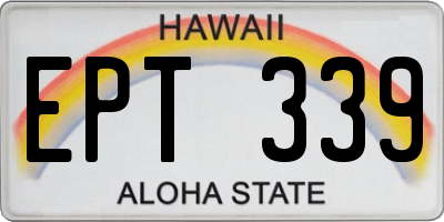 HI license plate EPT339