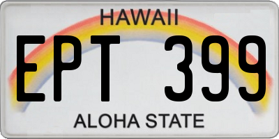 HI license plate EPT399