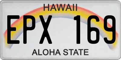 HI license plate EPX169