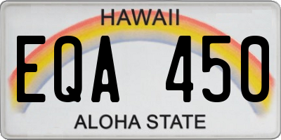 HI license plate EQA450