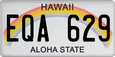 HI license plate EQA629