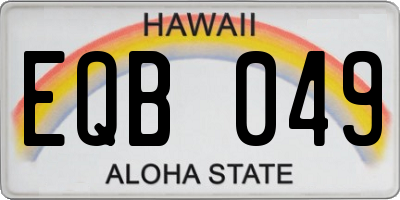 HI license plate EQB049
