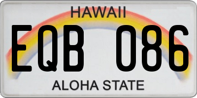 HI license plate EQB086