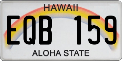 HI license plate EQB159