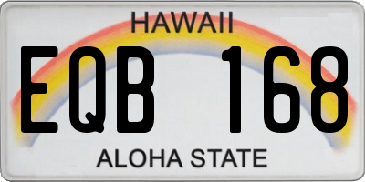 HI license plate EQB168