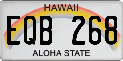 HI license plate EQB268