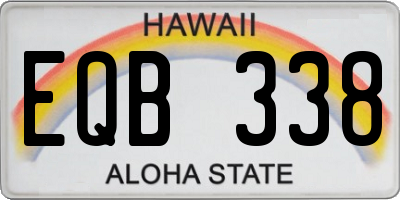 HI license plate EQB338