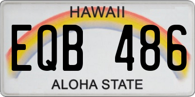 HI license plate EQB486