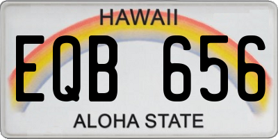 HI license plate EQB656
