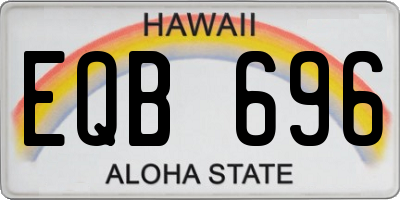 HI license plate EQB696