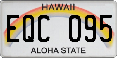 HI license plate EQC095