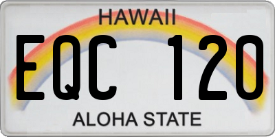 HI license plate EQC120