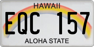 HI license plate EQC157