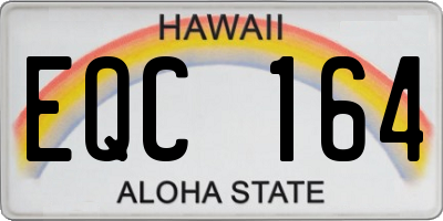 HI license plate EQC164