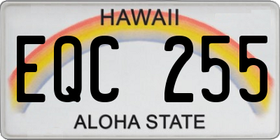 HI license plate EQC255