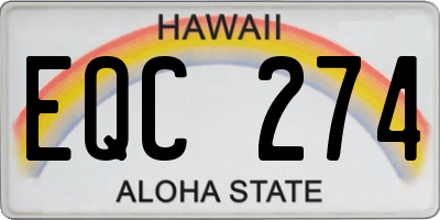 HI license plate EQC274