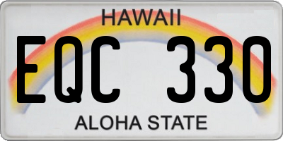 HI license plate EQC330