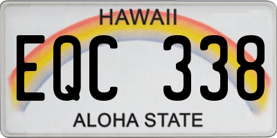HI license plate EQC338