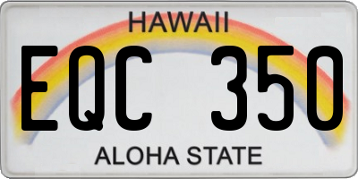 HI license plate EQC350