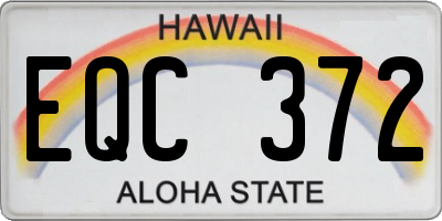 HI license plate EQC372