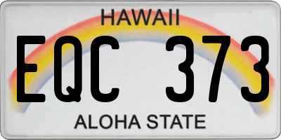 HI license plate EQC373