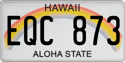 HI license plate EQC873