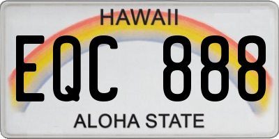 HI license plate EQC888