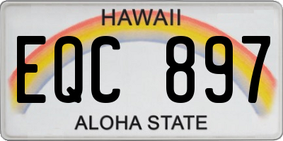 HI license plate EQC897