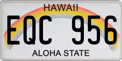 HI license plate EQC956