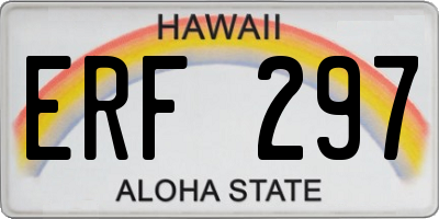 HI license plate ERF297