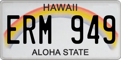 HI license plate ERM949