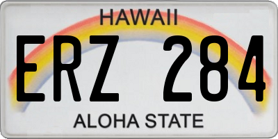 HI license plate ERZ284