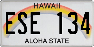 HI license plate ESE134