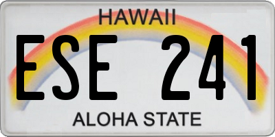 HI license plate ESE241