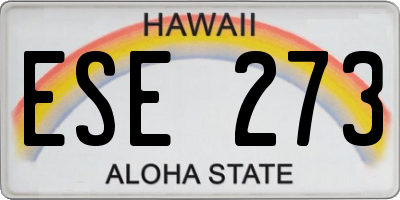HI license plate ESE273