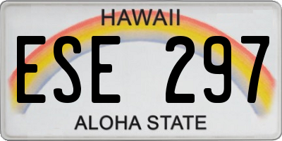 HI license plate ESE297