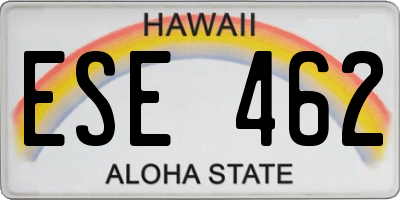 HI license plate ESE462