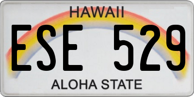 HI license plate ESE529