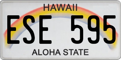 HI license plate ESE595