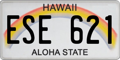 HI license plate ESE621