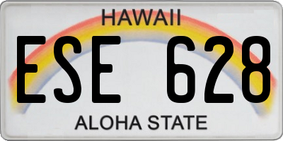 HI license plate ESE628