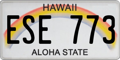 HI license plate ESE773