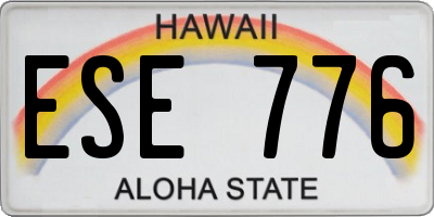 HI license plate ESE776