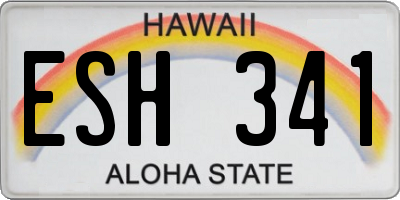 HI license plate ESH341