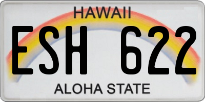 HI license plate ESH622