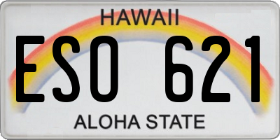 HI license plate ESO621