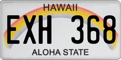 HI license plate EXH368